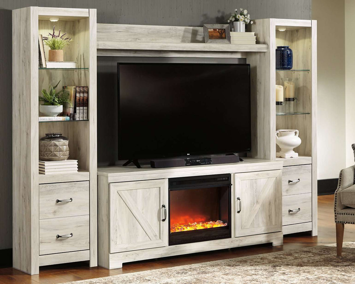 Bellaby 4-Piece Entertainment Center with Fireplace - Entertainment Center - Half Price Furniture