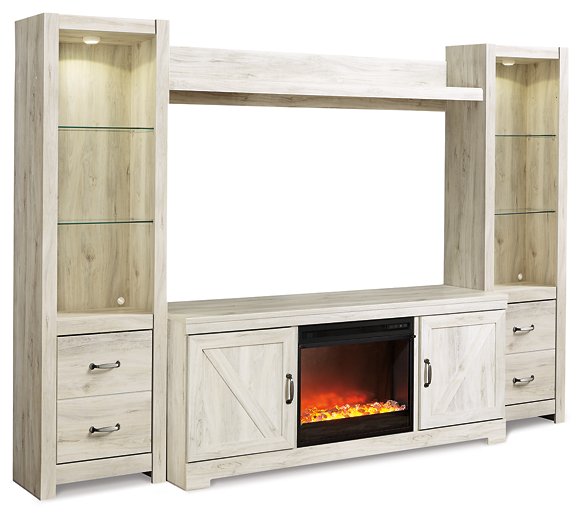 Bellaby 4-Piece Entertainment Center with Fireplace  Half Price Furniture