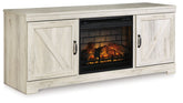 Bellaby 63" TV Stand with Electric Fireplace Half Price Furniture