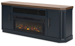 Landocken 83" TV Stand with Electric Fireplace - Half Price Furniture