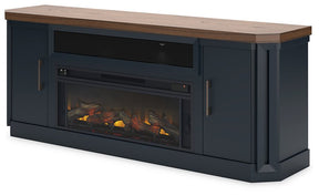 Landocken 83" TV Stand with Electric Fireplace - Half Price Furniture