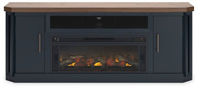 Landocken 83" TV Stand with Electric Fireplace - Half Price Furniture