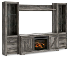 Wynnlow 4-Piece Entertainment Center with Electric Fireplace Half Price Furniture