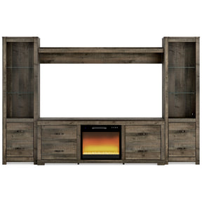 Trinell 4-Piece Entertainment Center with Electric Fireplace - Half Price Furniture