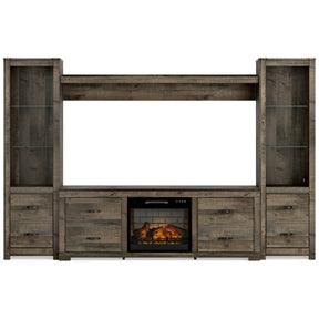 Trinell 4-Piece Entertainment Center with Electric Fireplace - Half Price Furniture