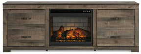 Trinell 72" TV Stand with Electric Fireplace - Half Price Furniture