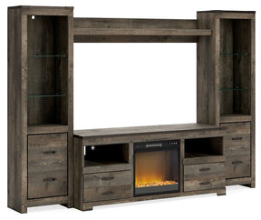 Trinell 4-Piece Entertainment Center with Electric Fireplace - Half Price Furniture