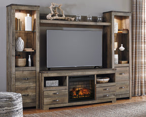 Trinell 4-Piece Entertainment Center with Electric Fireplace - Half Price Furniture