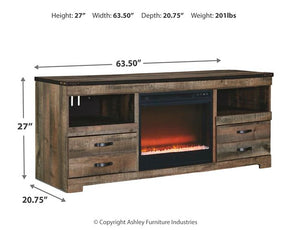 Trinell 63" TV Stand with Electric Fireplace - Half Price Furniture