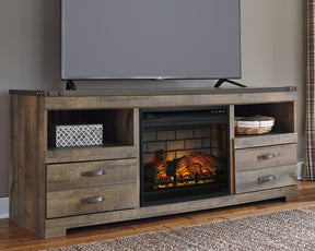 Trinell 63" TV Stand with Electric Fireplace - Half Price Furniture