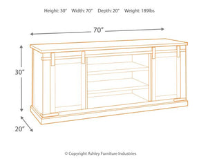 Budmore 70" TV Stand - TV Stand - Half Price Furniture