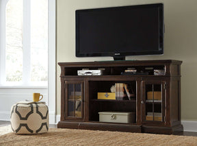 Roddinton 72" TV Stand with Electric Fireplace Half Price Furniture