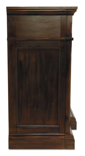 Roddinton 72" TV Stand with Electric Fireplace Half Price Furniture