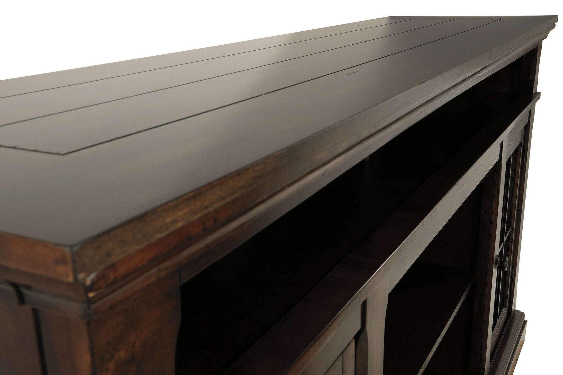 Roddinton 72" TV Stand with Electric Fireplace Half Price Furniture