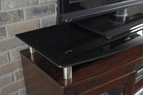 Chanceen 60" TV Stand with Electric Fireplace - TV Stand - Half Price Furniture
