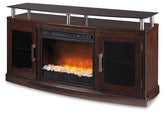 Chanceen 60" TV Stand with Electric Fireplace Half Price Furniture