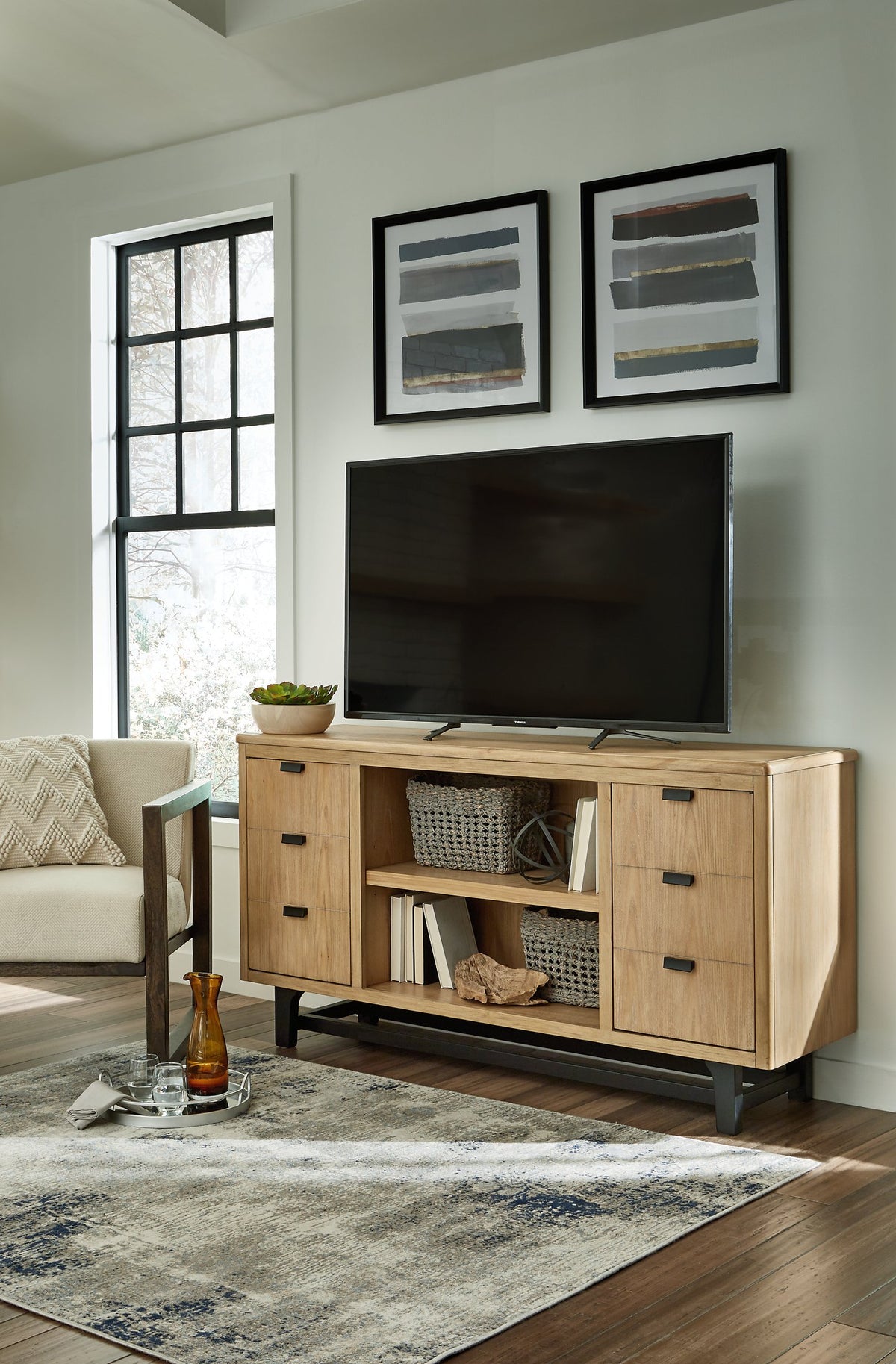 Freslowe Large TV Stand - Half Price Furniture