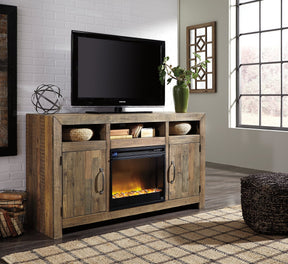 Sommerford 62" TV Stand with Electric Fireplace - Half Price Furniture