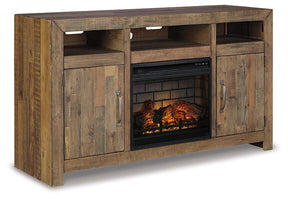 Sommerford 62" TV Stand with Electric Fireplace - Half Price Furniture