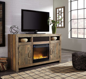 Sommerford 62" TV Stand with Electric Fireplace - Half Price Furniture