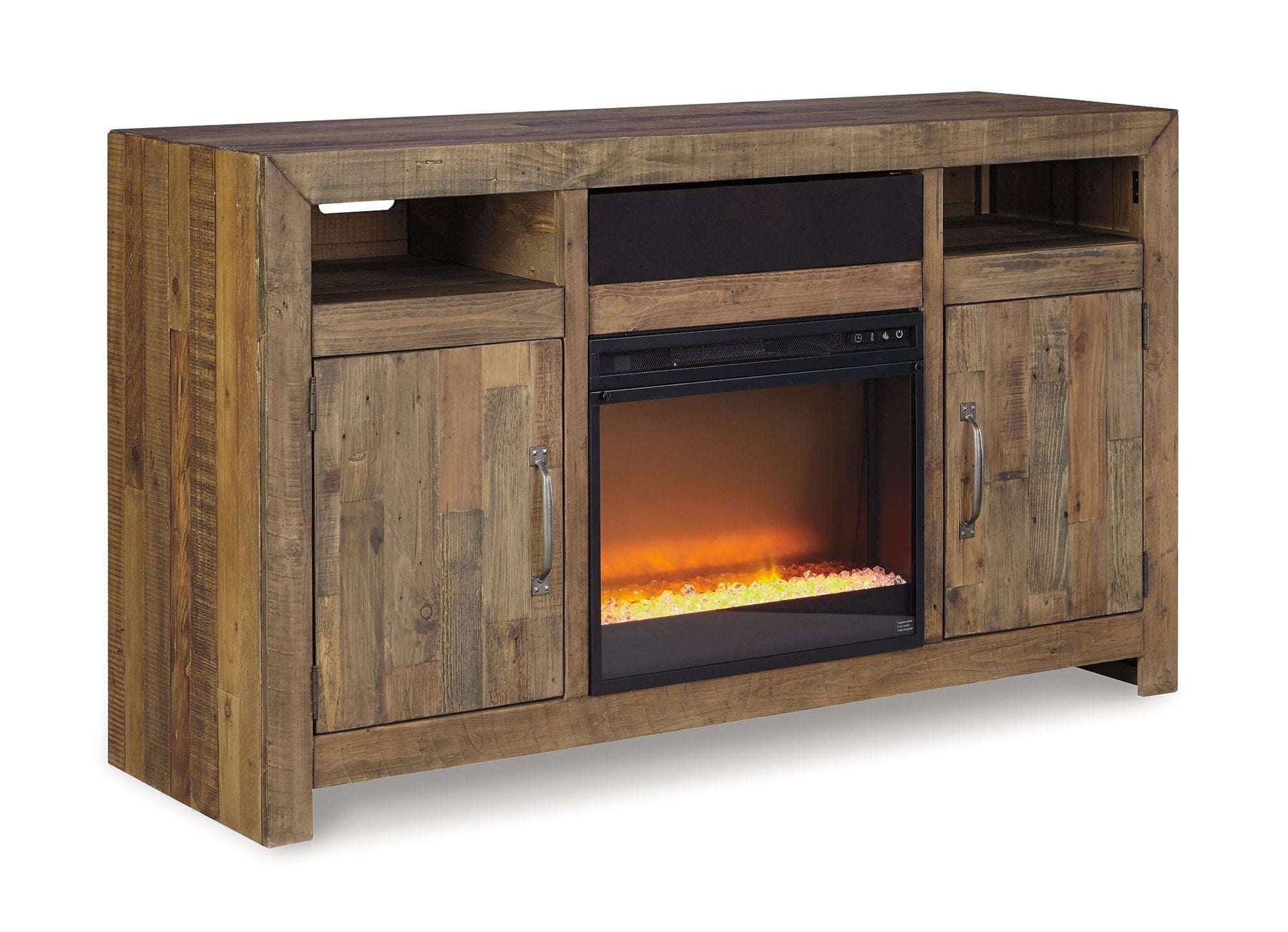 Sommerford 62" TV Stand with Electric Fireplace - Half Price Furniture