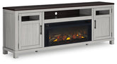 Darborn 88" TV Stand with Electric Fireplace Half Price Furniture