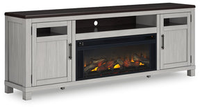 Darborn 88" TV Stand with Electric Fireplace Half Price Furniture