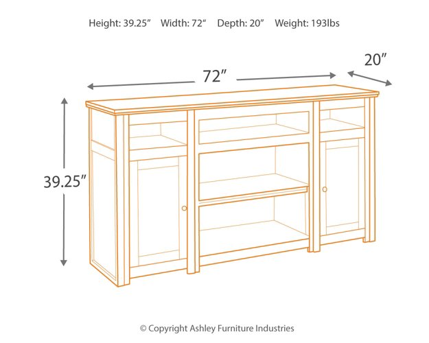 Harpan 72" TV Stand - Half Price Furniture
