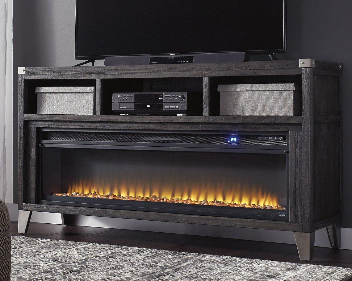 Todoe 65" TV Stand with Electric Fireplace - Half Price Furniture