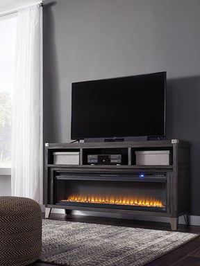 Todoe 65" TV Stand with Electric Fireplace - Half Price Furniture