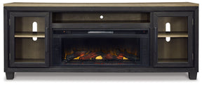 Foyland 83" TV Stand with Electric Fireplace - Half Price Furniture