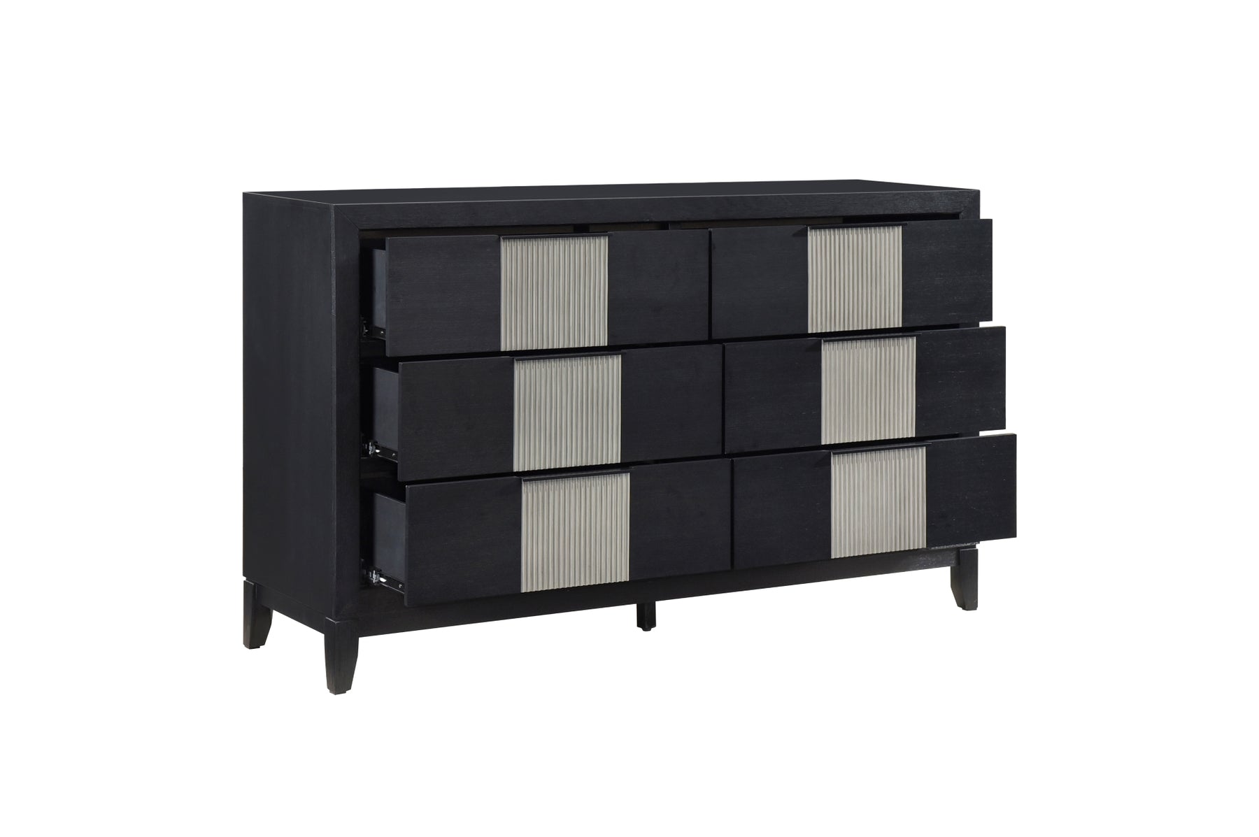 Dresser with drawers open