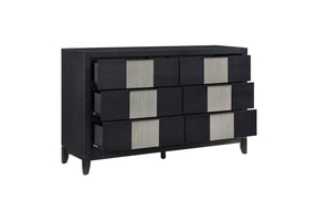 Dresser with drawers open