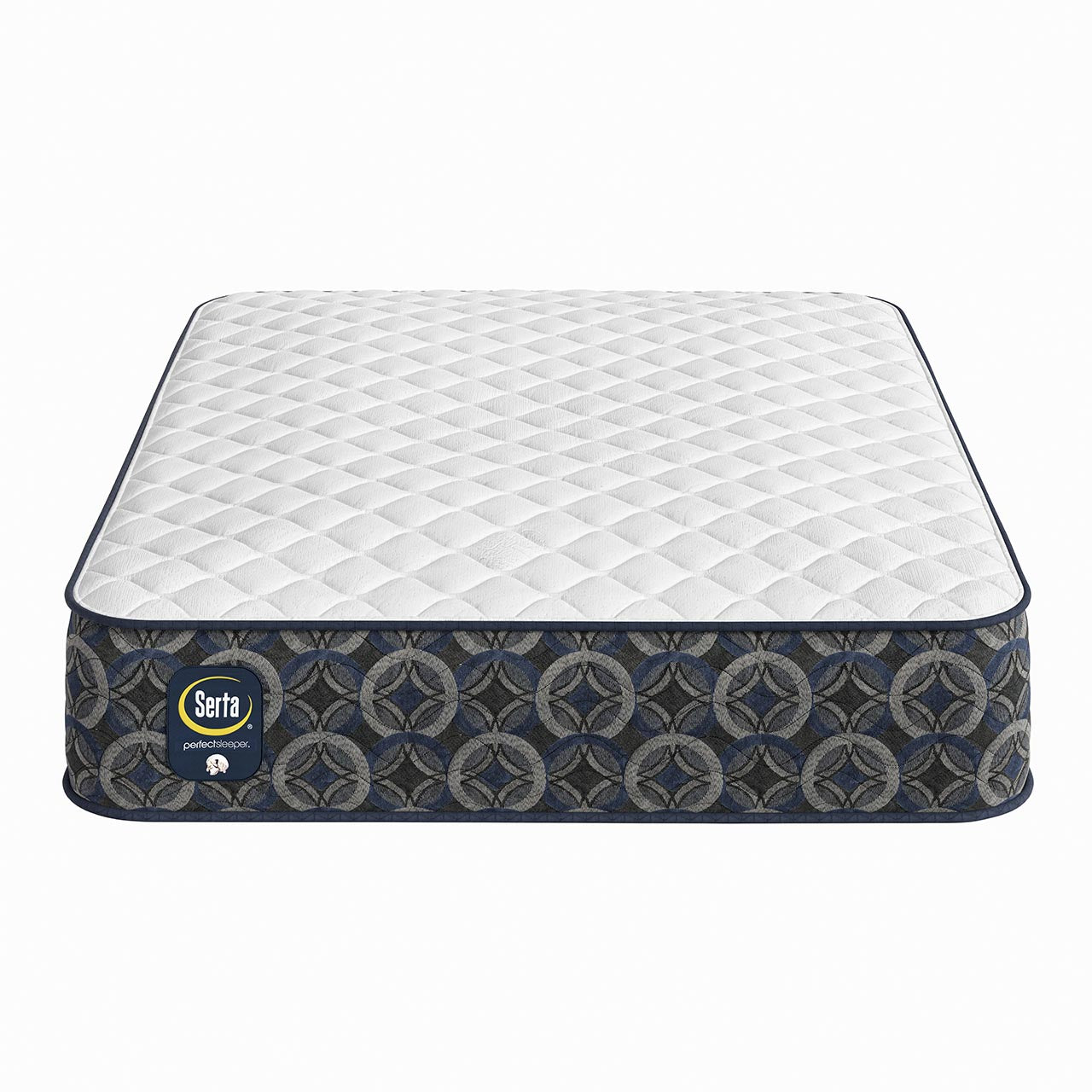 Serta Granthester Extra Firm Mattress front view with diamond-quilted top