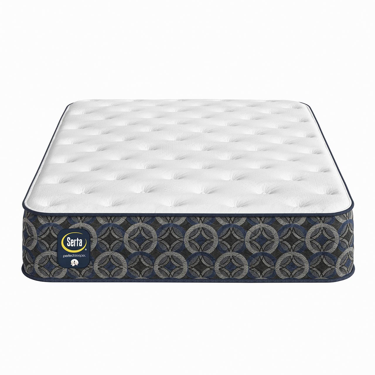 Serta Granthester Medium Mattress front view with tufted quilted top