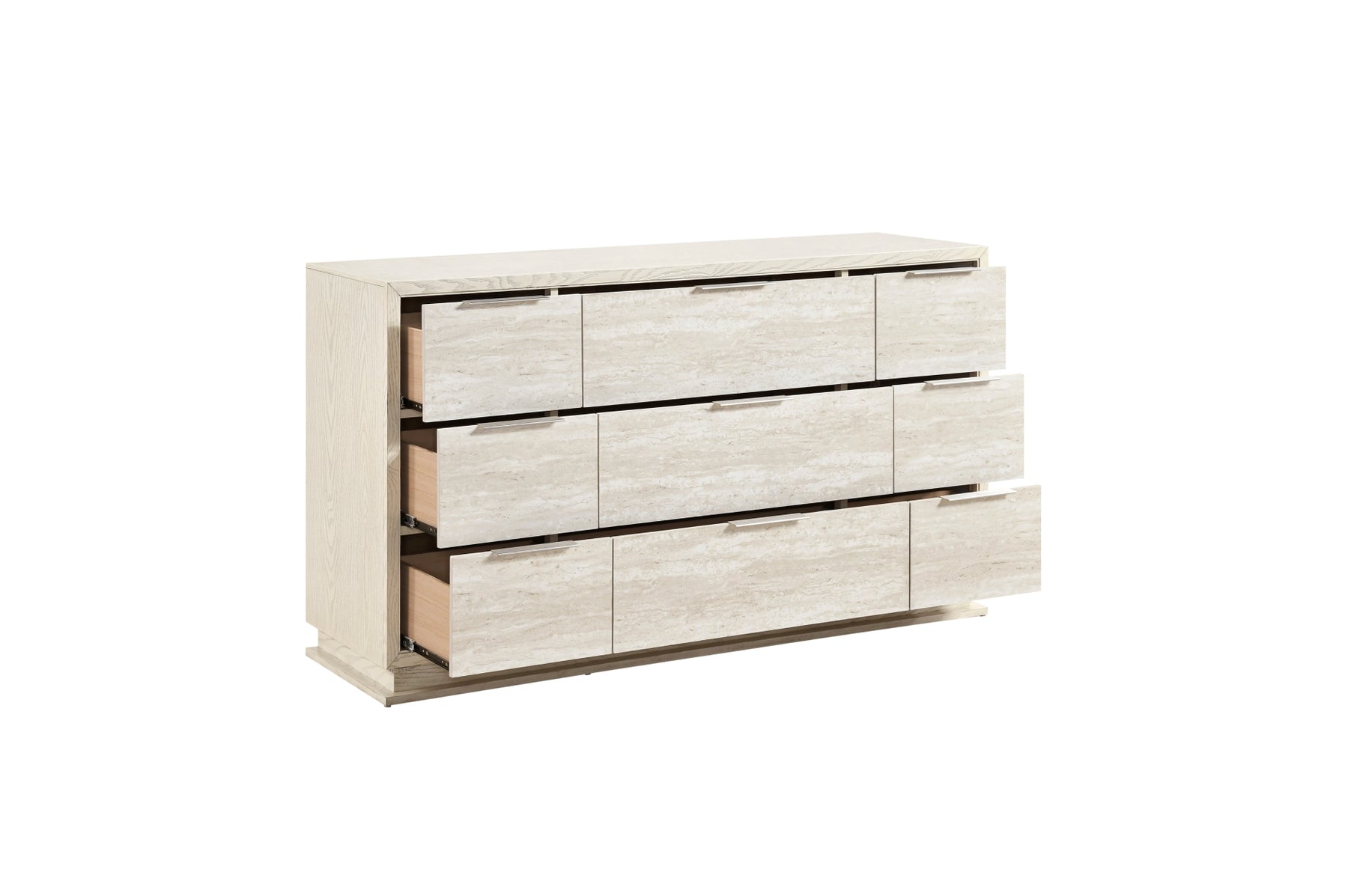 Dresser with drawers open