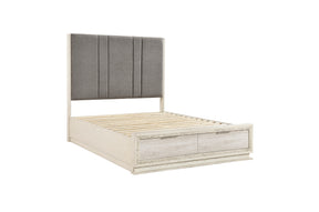 Platform bed, side view