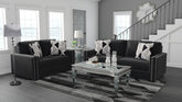 Signature Design by Ashley Gleston High Style Glam Collection Contemporary Living Room Gleston Collection by Ashley  Sofa & Loveseat Half Price Furniture