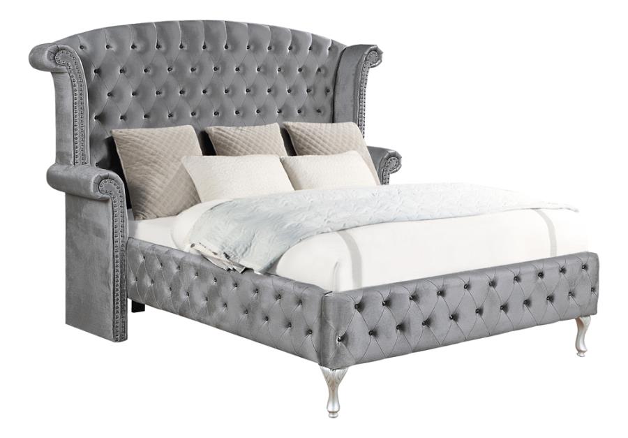 Deanna Tufted  Bedroom Collection Grey