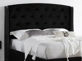 EVA Black Bed - bed - Half Price Furniture