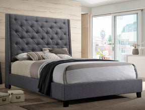 CHANTILLY Gray Bed Chantilly Gray Bed | Bedrooms Las Vegas  Half Price Furniture