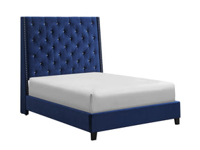 Chantilly High headboard  Velvet Bed Chantilly High headboard  Velvet Bed Half Price Furniture