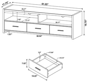 Black TV Console Black TV Console  Half Price Furniture