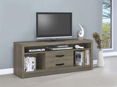 2-drawer TV Console Grey Driftwood