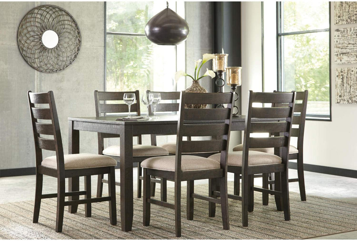 Rokane 7Pc. Dining Room Set , Brown Half Price Furniture