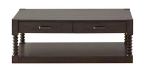 Meredith 2-drawer Coffee Table in Brown