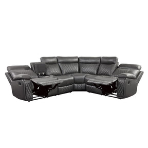 3 Pc. Gray Reclining setctional