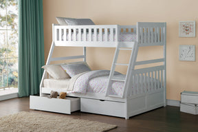 Twin Over Full Bunk bed with storage