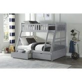 Twin Over Full Bunk bed with storage Twin Over Full Bunk bed with storage | Kids bunk beds Las Vegas Furniture store Half Price Furniture