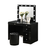 MORGAN VANITY SET WHITE MORGAN VANITY SET WHITE | vanity sets mirror Las Vegas furniture Half Price Furniture